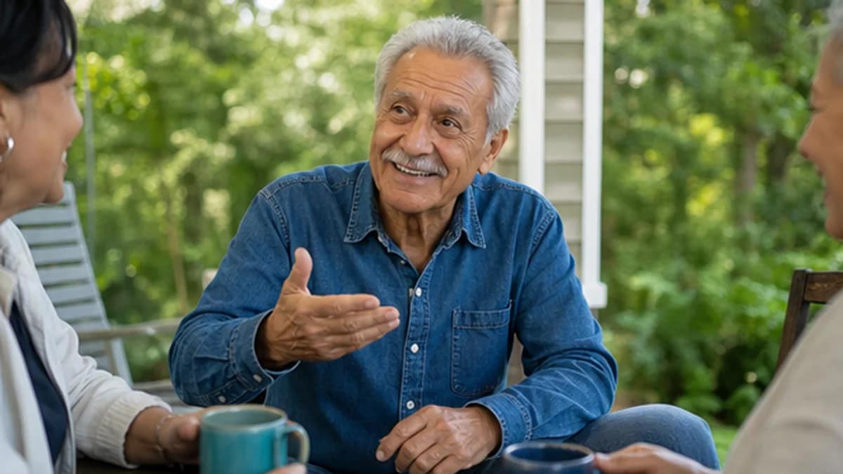 Adult concentrating hard to follow a conversation, showing listening fatigue