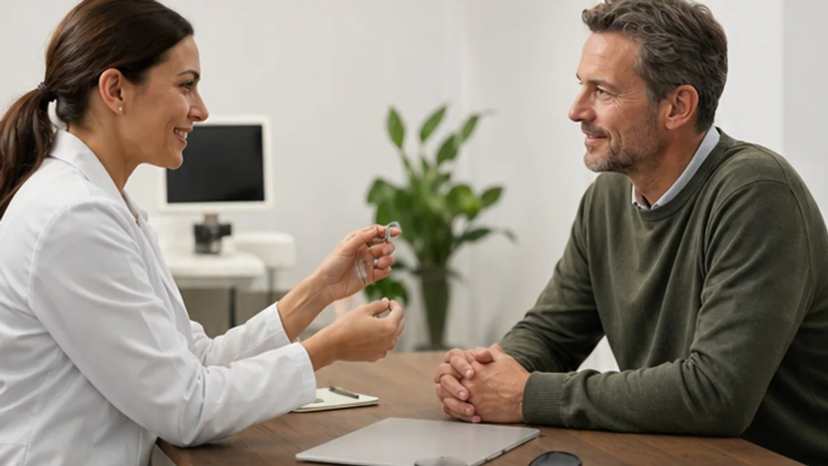 Photorealistic lifestyle image for How to Make Hearing Aids More Comfortable